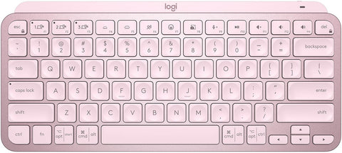 Logitech MX Keys Mini Minimalist Wireless Illuminated Keyboard Rose