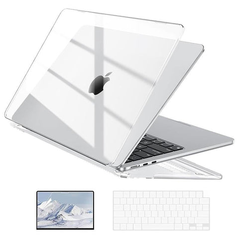 Macbook Air 13.6 Inch Plastic Hard Shell Case + Keyboard Skin Cover + Screen Protector