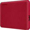 Toshiba Canvio Advance V10 USB 3.0 Portable External Hard Drive 2TB (Red)