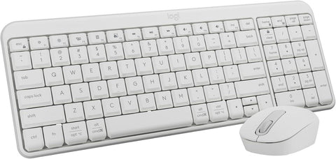 Logitech MK250 Compact Bluetooth Wireless Keyboard and Mouse Combo Off-White