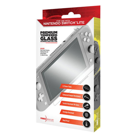 Powerwave Premium Tempered Glass Screen Protector for Nintendo Switch Lite