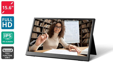Kogan 15.6" Full HD IPS Portable Monitor with Leather Case