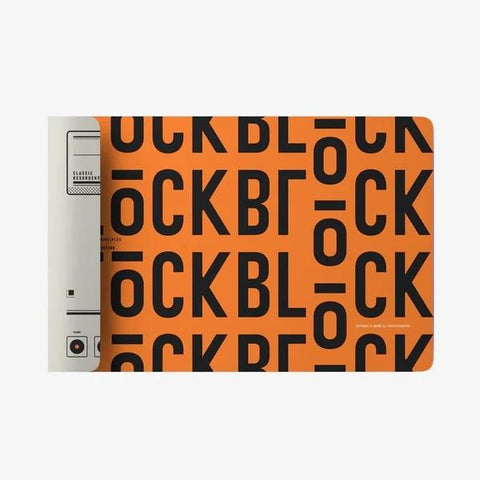 LOFREE Dual-Sided Desk Mat - Mouse Pad - Block Vintage Orange