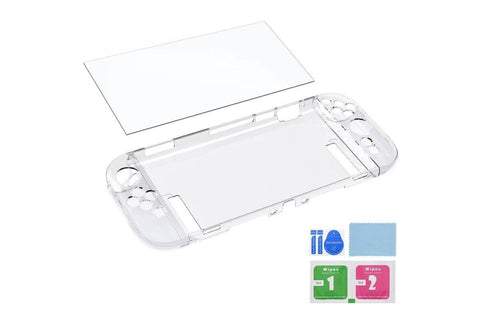 Protection Kit for Nintendo Switch 2 (Tempered Glass Screen Protector and Clear Case)