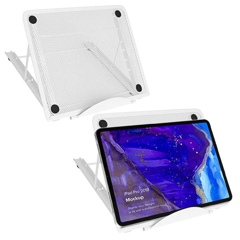 Storfex 2 Pack Adjustable Laptop Stand - White