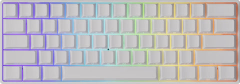 Akko x MonsGeek FUN60 Ultra Magnetic HE Glare SP White Wired Mechanical Keyboard