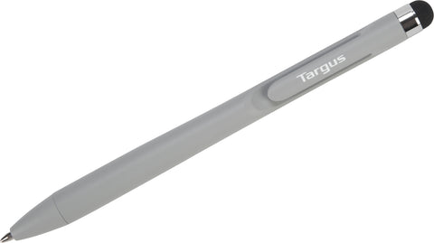 Targus: Stylus & Pen with Embedded Clip - Grey