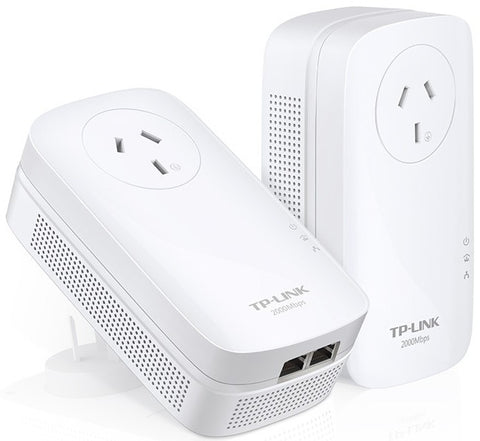 TP-Link AV2000 2-Port Gigabit Passthrough Powerline Starter Kit