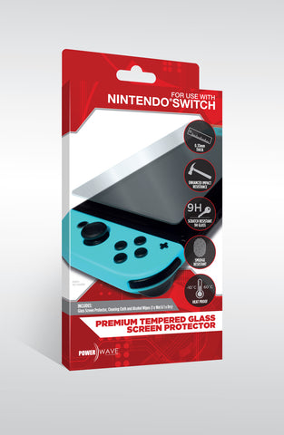 Powerwave Tempered Glass Screen Protector for Nintendo Switch (Switch)