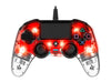 Nacon PS4 Illuminated Wired Gaming Controller - Light Red
