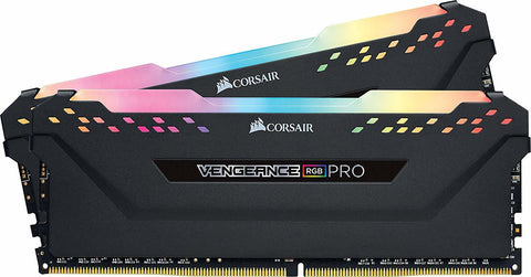 16GB Corsair Vengeance RGB PRO DDR4-3200 (2x8GB) C16 Dual RGB RAM Kit Black