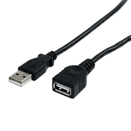 StarTech: USB 2.0 Extension Cable A to A - M/F - Black (1m)