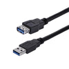 StarTech: SuperSpeed USB 3.0 Extension Cable A to A - M/F - Black (1m)