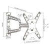 Brateck: 23'-55' Full Motion TV Wall Mount Bracket