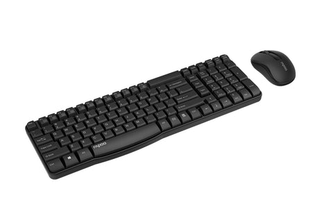 Rapoo X1800S Wireless Multimedia Keyboard And Mouse - Black