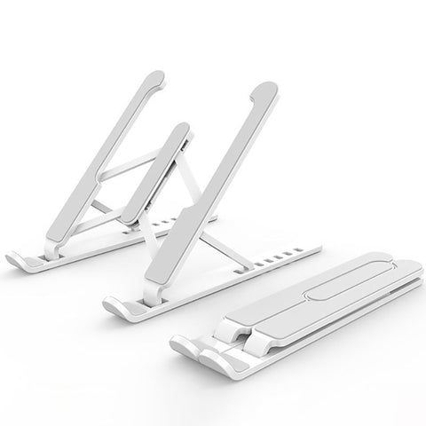 Adjustable Foldable Tablet & Laptop Stand - White