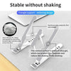 Adjustable Foldable Tablet & Laptop Stand - White