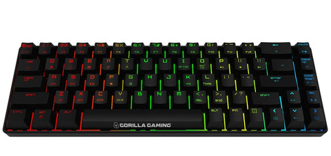 Gorilla Gaming Mini Wired Mechanical Keyboard - Black