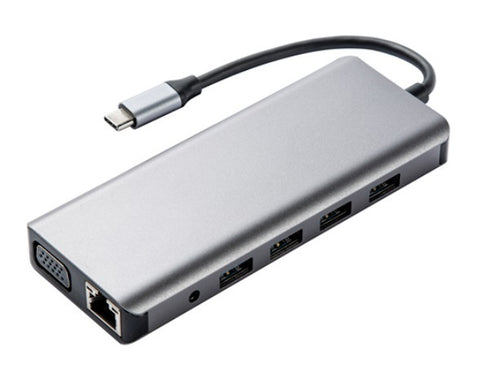 12-in-1 USB-C Hub Type-C Adapter Grey