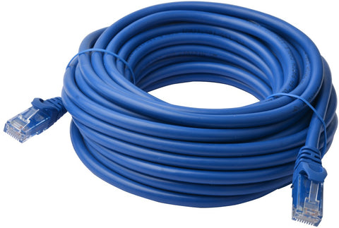 40m 8ware Cat6a UTP Snagless Ethernet Cable Blue