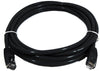 0.25m 8ware Cat6a UTP Snagless Ethernet Cable Black