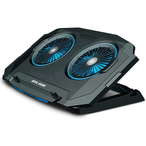 Cooling Fan Laptop Stand Black/blue