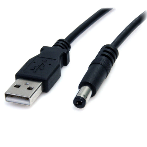 2m StarTech USB to 5.5mm Type M Barrel Power Cable