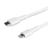 2m StarTech Heavy Duty Certified USB-C to Lightning Cable White