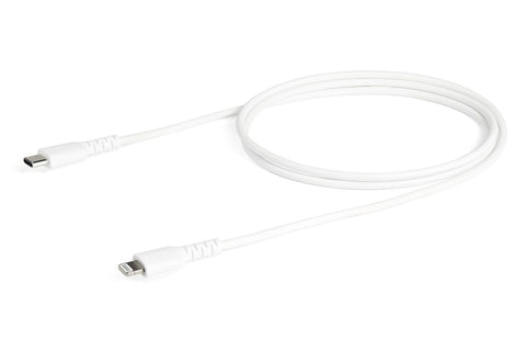 1m StarTech Heavy Duty Certified USB-C to Lightning Cable White