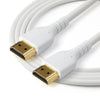 1m StarTech Heavy Duty Premium Certified HDMI 2.0 Cable with Ethernet White