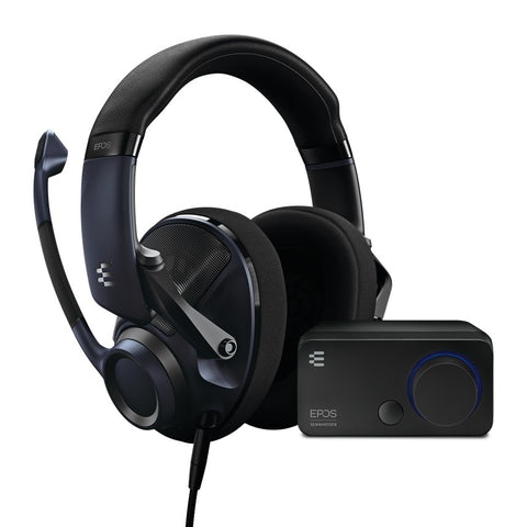 EPOS H6PRO Open Acoustic Gaming Headset & GSX 300 Audio Bundle