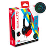 4Gamers C6-50 Wired Gaming Headset (Neon Blue & Red)