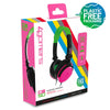 4Gamers C6-50 Wired Gaming Headset (Neon Green & Pink)