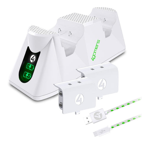 4Gamers Xbox SX-C100 Twin Charging Dock (White)