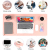 Large Size Waterproof Office Desk Protector Mat Keyboard Mouse Desk Pad - Pink