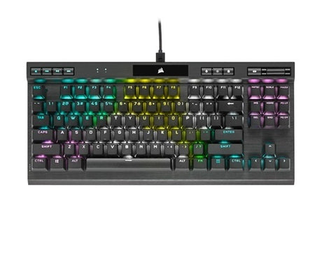 Corsair K70 TKL CS OPX Silver RGB Mechanical Gaming Keyboard - Black