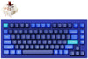 Keychron Q1 v2 75% RGB Gateron G Pro Brown Fully Assembled Hot-Swappable QMK Custom Mechanical Keyboard Navy Blue