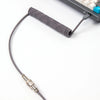 Keychron Custom Coiled Aviator USB Type-C Cable Grey