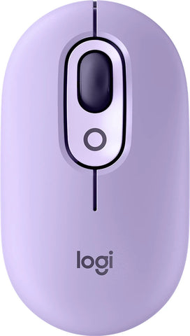 Logitech POP MOUSE Wireless Mouse Mist Lavender Cosmos