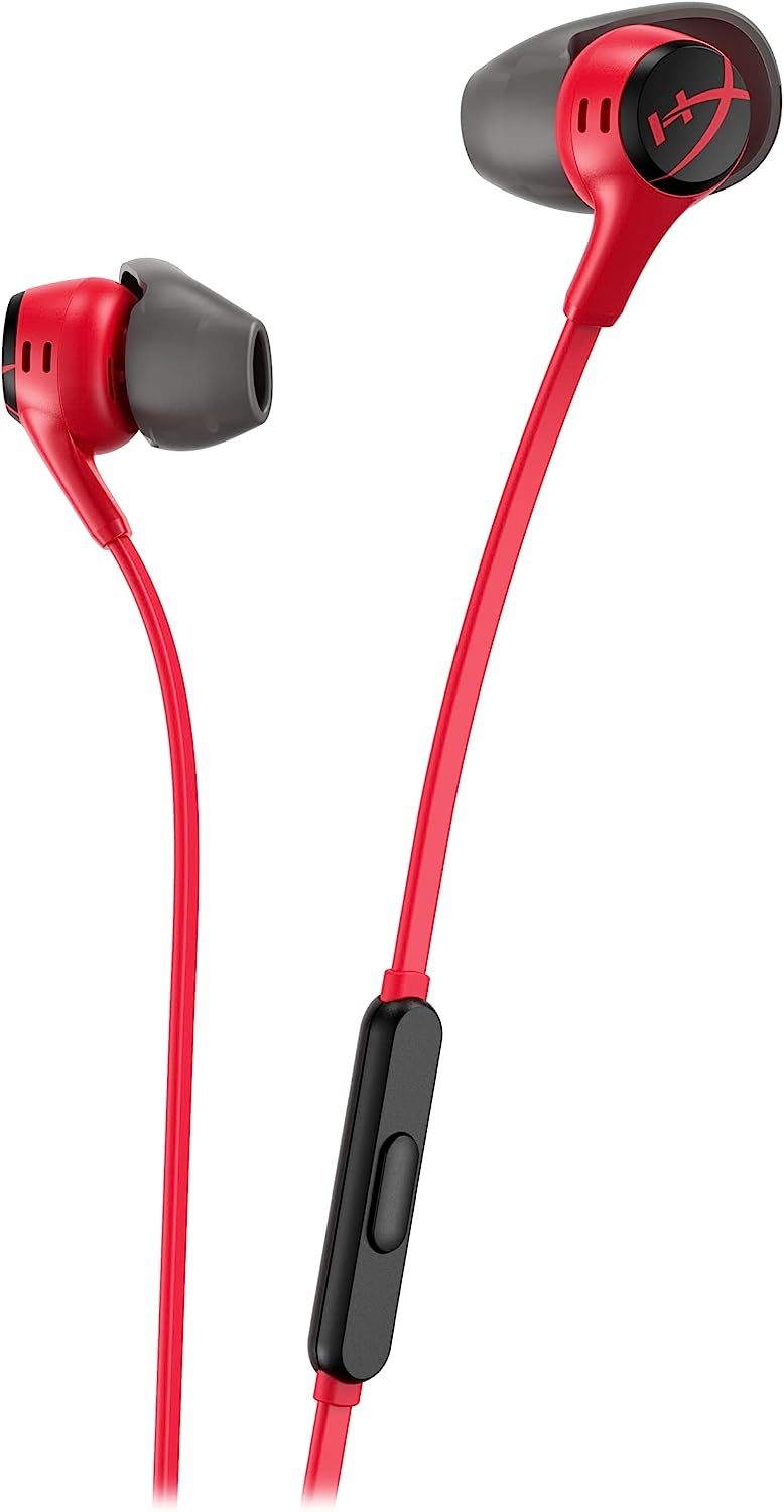 HyperX Cloud II Gaming Earbuds with Mic Red