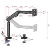 Gorilla Arms Flexy Spring-Assisted Monitor Arm with USB-A/USB-C Ports
