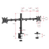 Gorilla Arms Double-Monitor Steel Articulating Monitor Mount