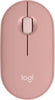 Logitech Pebble Mouse 2 M350s Bluetooth Mouse Tonal Rose