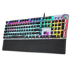 AULA Mechanical Gaming Keyboard with Rainbow Backlight - Black