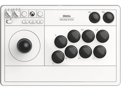 8BitDo Xbox Wireless 2.4G Arcade Fight Stick (White)