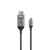 1m Alogic Ultra Series USB-C (Male) to DisplayPort (Male) Cable Space Grey