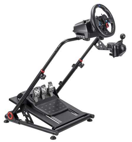 Gorilla Gaming Racing Simulator Wheel Stand - Black/Red