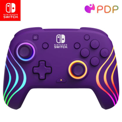 PDP Afterglow Wave Wireless Switch Controller (Purple)