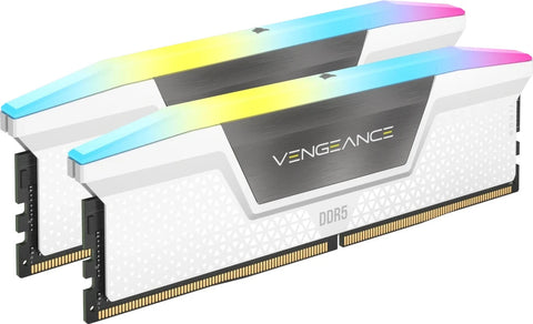 32GB Corsair Vengeance RGB DDR5-5600 (2x16GB) CL36 Dual RAM Kit White