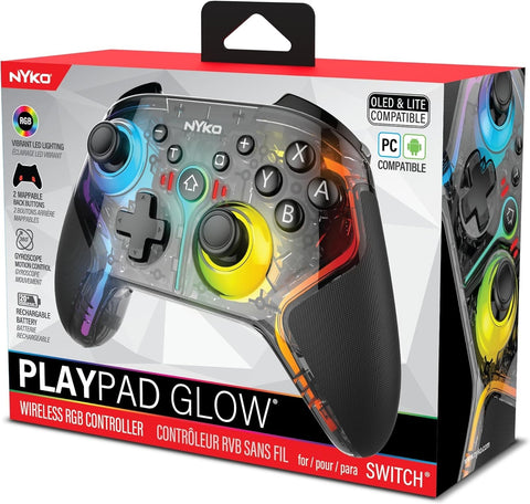 Nyko PlayPad Glow Wireless RGB Controller for Nintendo Switch
